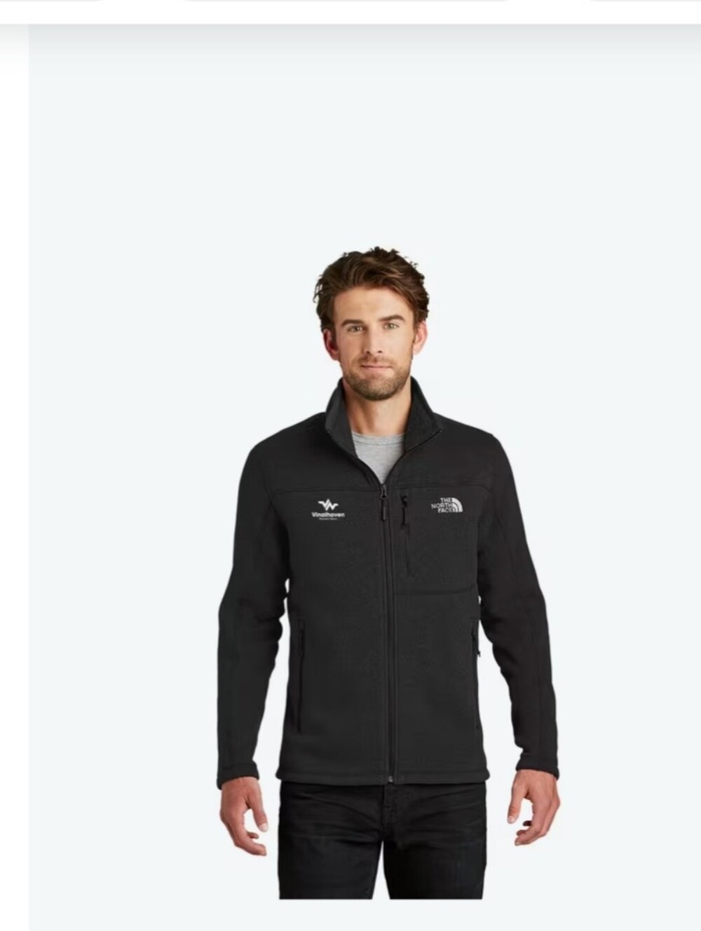 The North Face Kids Black Full-Zip Fleece Jacket